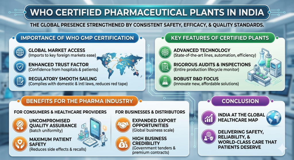 WHO Certified Pharmaceutical Plants in India   