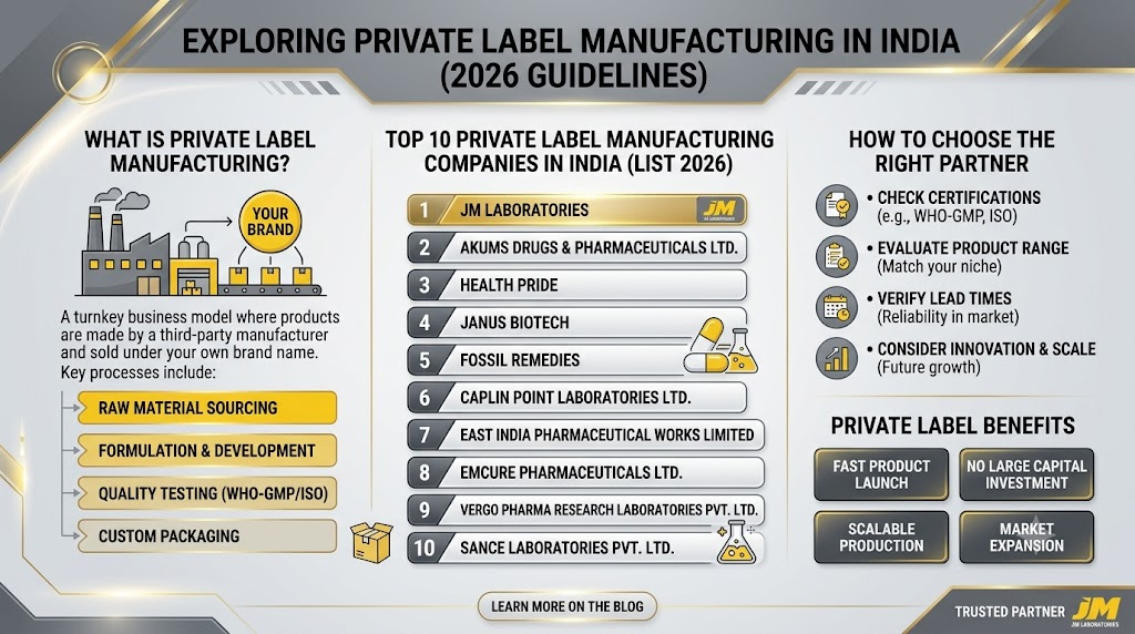 Top 10 Private Label Manufacturing Companies in India 2 Exploring Private Label Manufacturing Company in india 2026